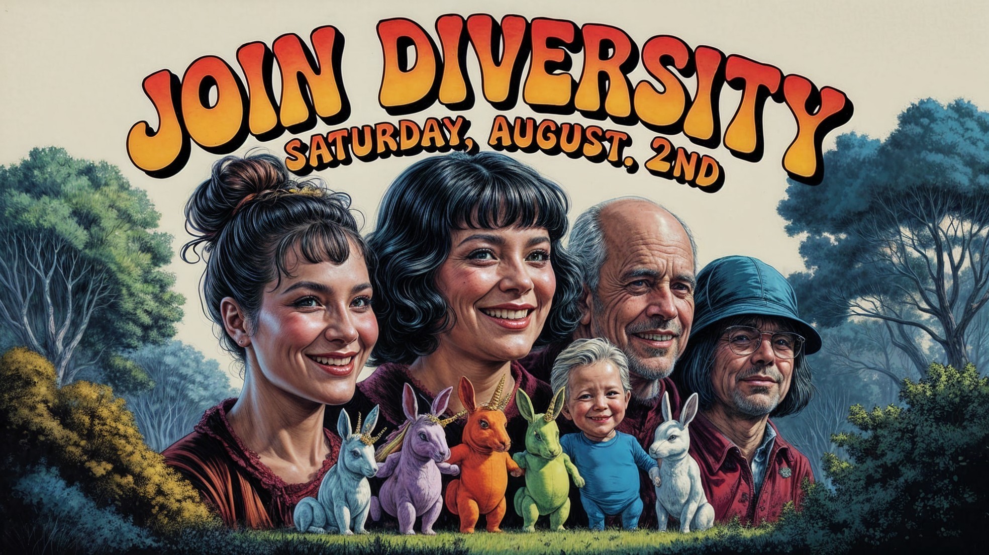 Vibrant Illustration Celebrating Diversity and Inclusion