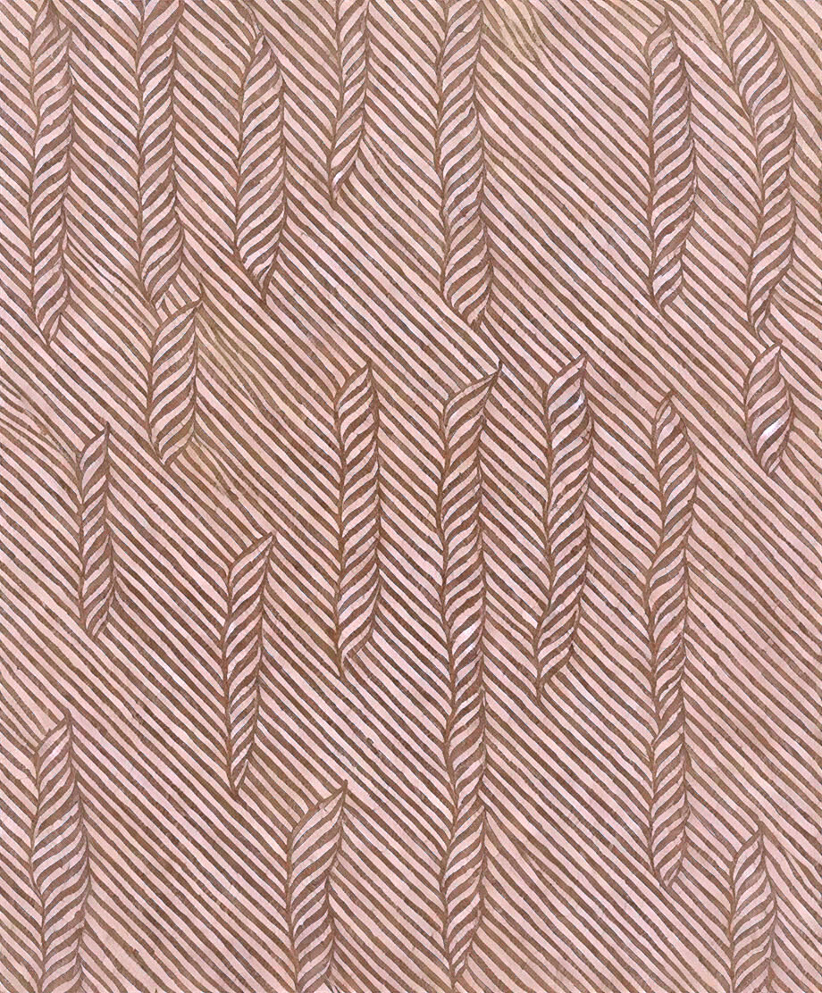 Textured Surface with Diagonal Lines and Leaf Patterns