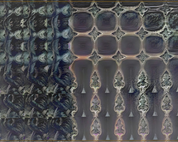 Intricate Pattern with Textures and Geometric Motifs