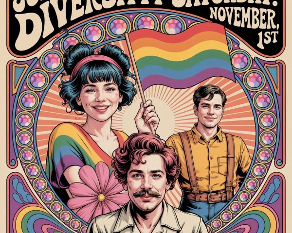 Vibrant Graphic for Diversity Saturday Celebration