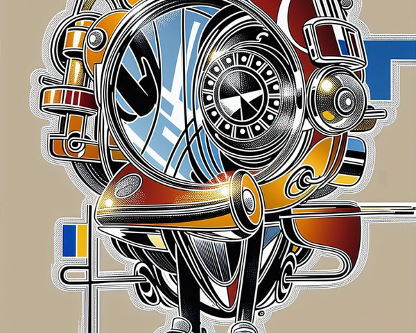 Cartoonish Diver in Retro Diving Suit Design
