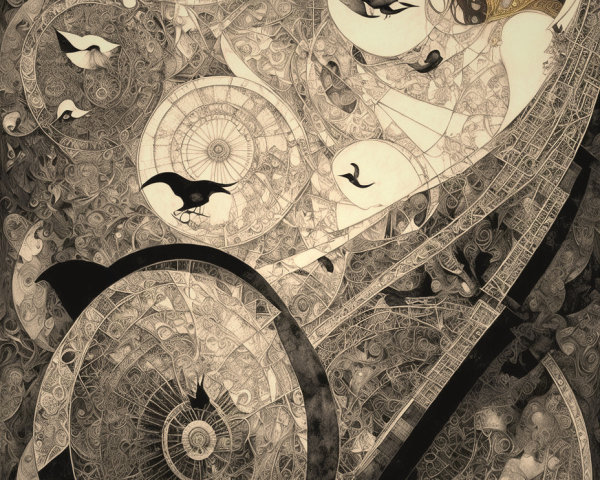 Surreal Design Merging Nature and Geometry Elements