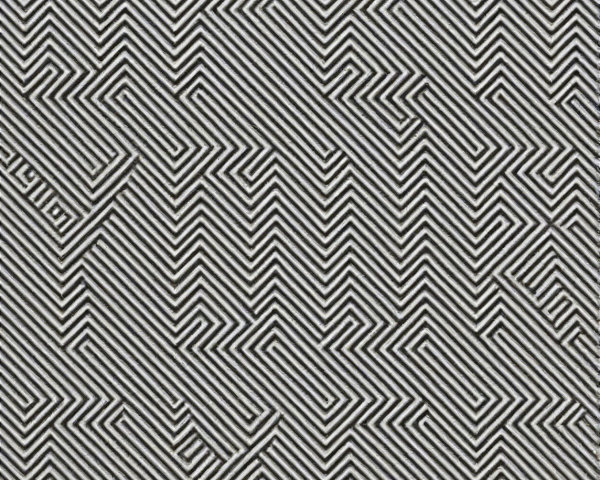 Intricate Black and White Zigzag Optical Illusion Pattern