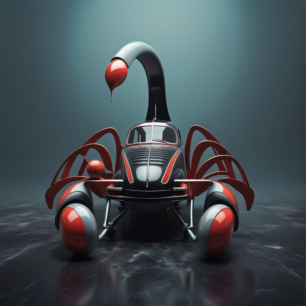 Futuristic Car Design Inspired by Scorpion Features