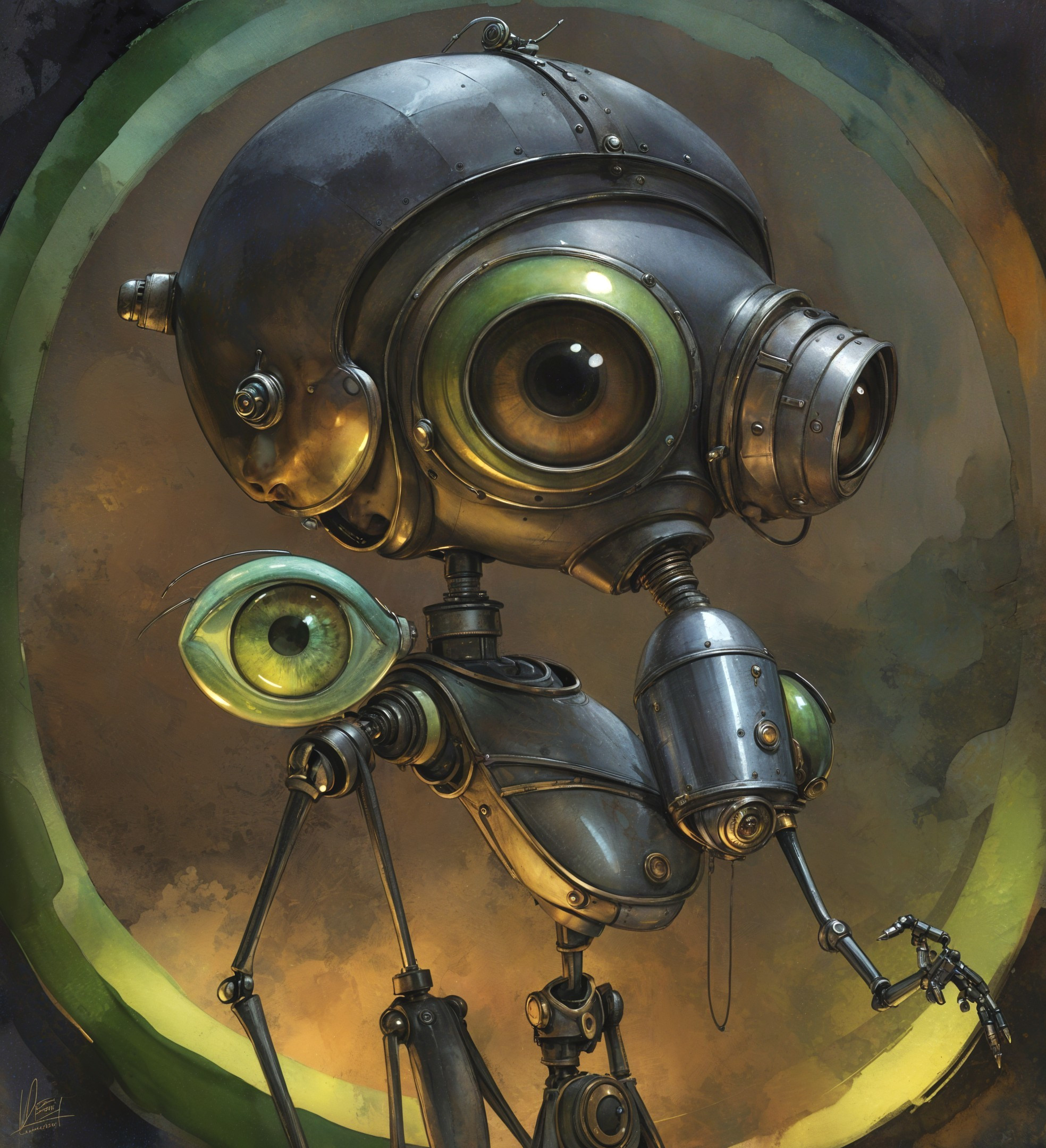 Steampunk-Inspired Robot with Expressive Features