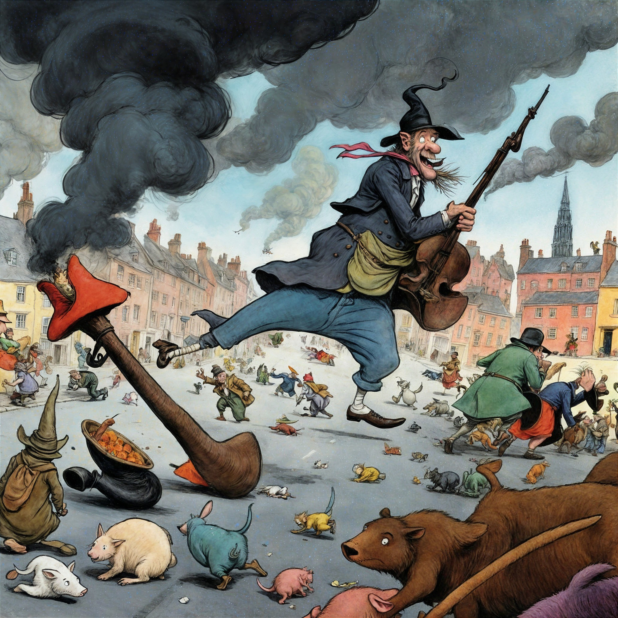 Chaos in a Vibrant Town