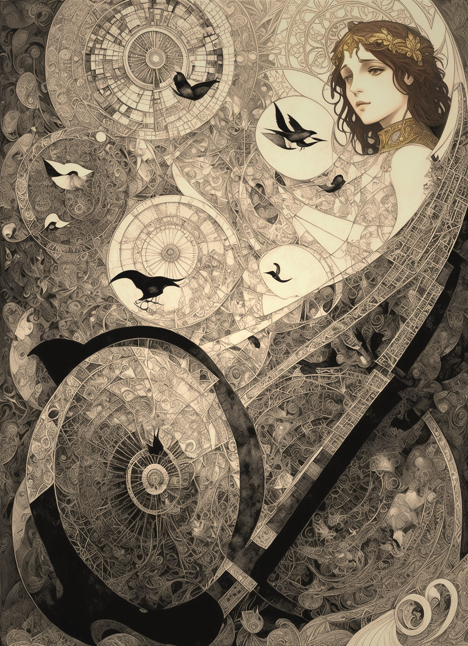 Surreal Design Merging Nature and Geometry Elements