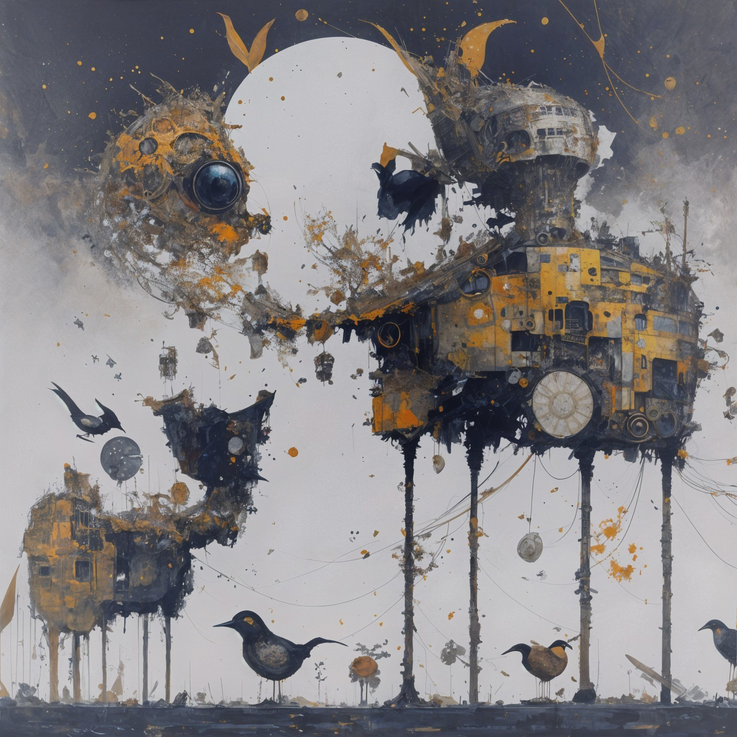 Imaginative Landscape of Organic and Mechanical Elements