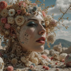 Mystical Landscape with Full Moon and Ancient Tree