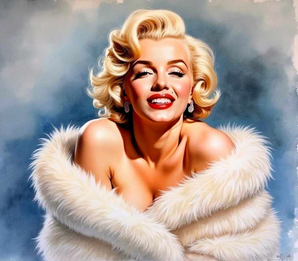 Glamorous Portrait of a Woman in Classic Hollywood Style