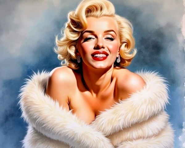 Glamorous Portrait of a Woman in Classic Hollywood Style