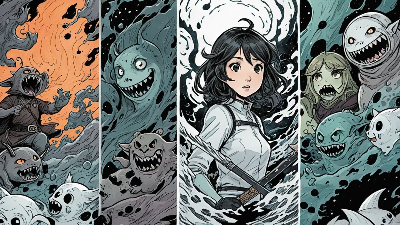 Dynamic Comic Illustration with Supernatural Elements
