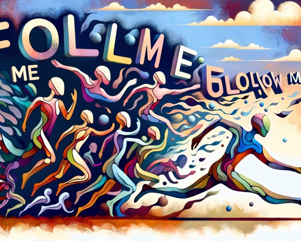 Abstract Colorful Illustration of Dynamic Figures