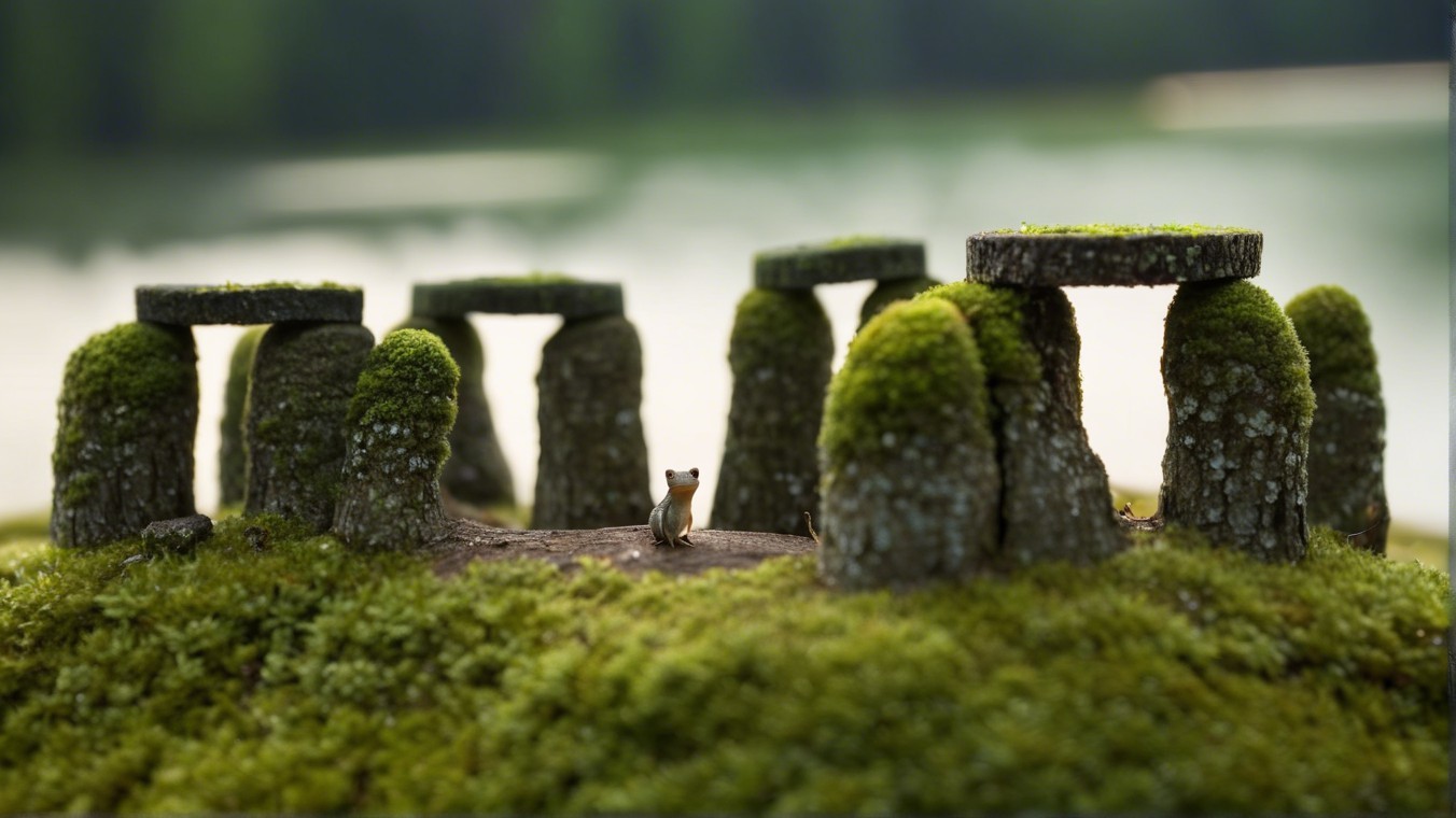Miniature Stone Circle in a Serene Natural Setting