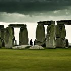 Dramatic Stonehenge Scene Under Overcast Sky