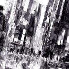 Futuristic Urban Landscape with Modernist Architecture