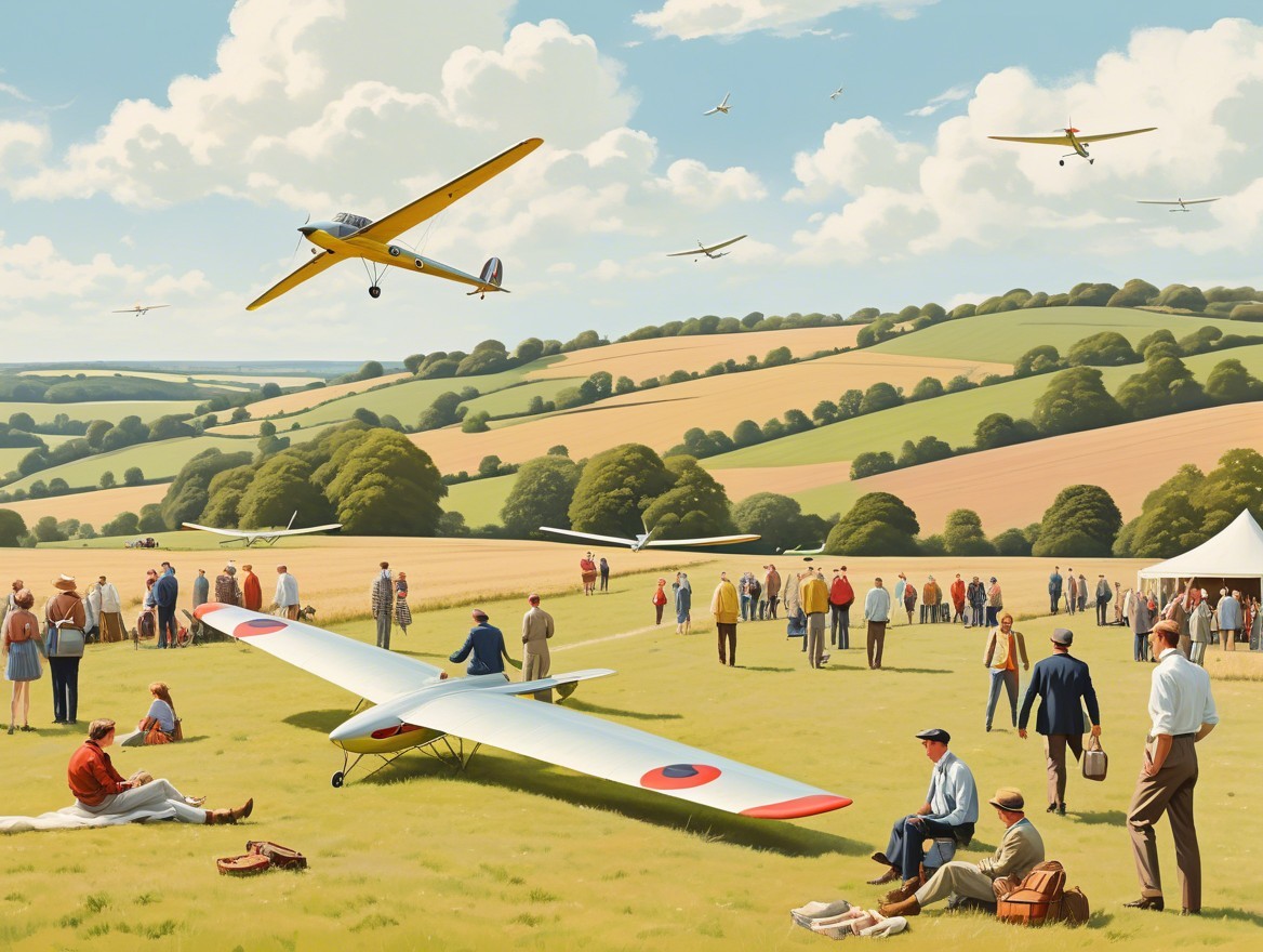 Lively Airshow in Picturesque Countryside Setting