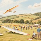 Lively Airshow in Picturesque Countryside Setting