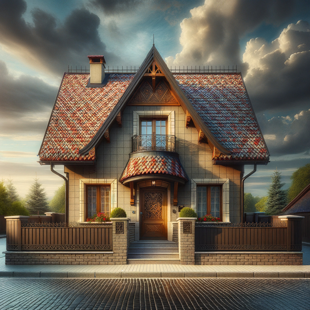 Charming House with Distinct Architectural Features