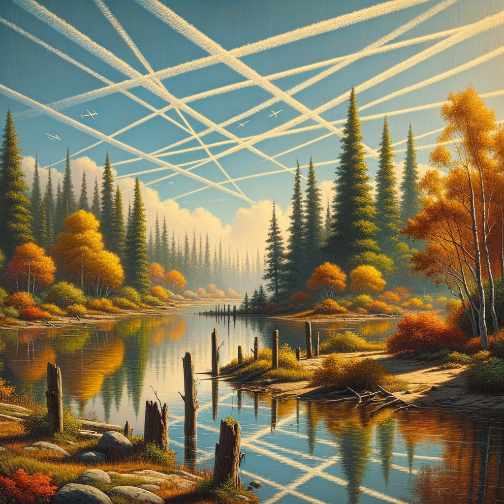 Calm River Surrounded by Vibrant Autumn Trees