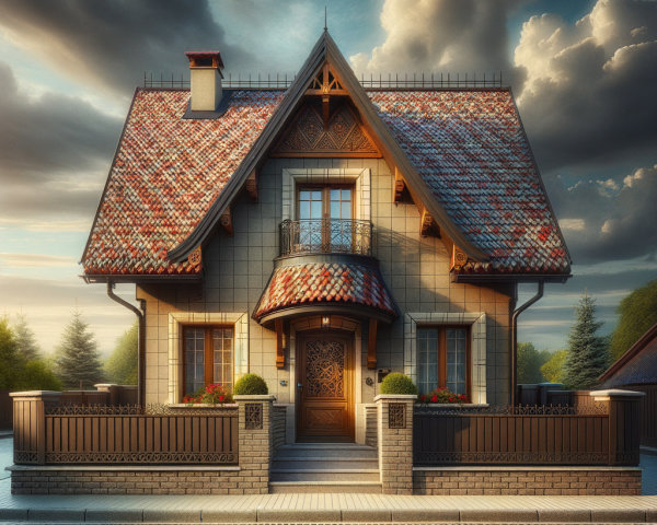 Charming House with Distinct Architectural Features