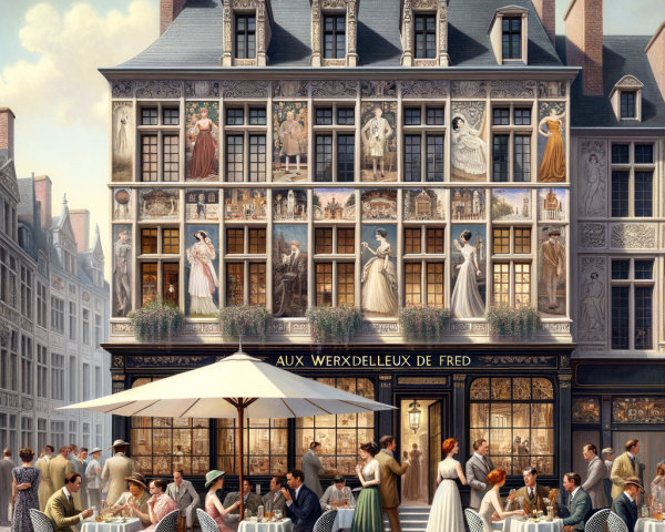 Charming Historic Street with Outdoor Café Setting
