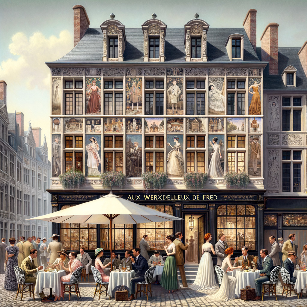 Charming Historic Street with Outdoor Café Setting