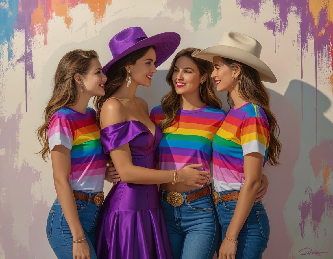 Women in Colorful Attire Celebrating Unity and Diversity