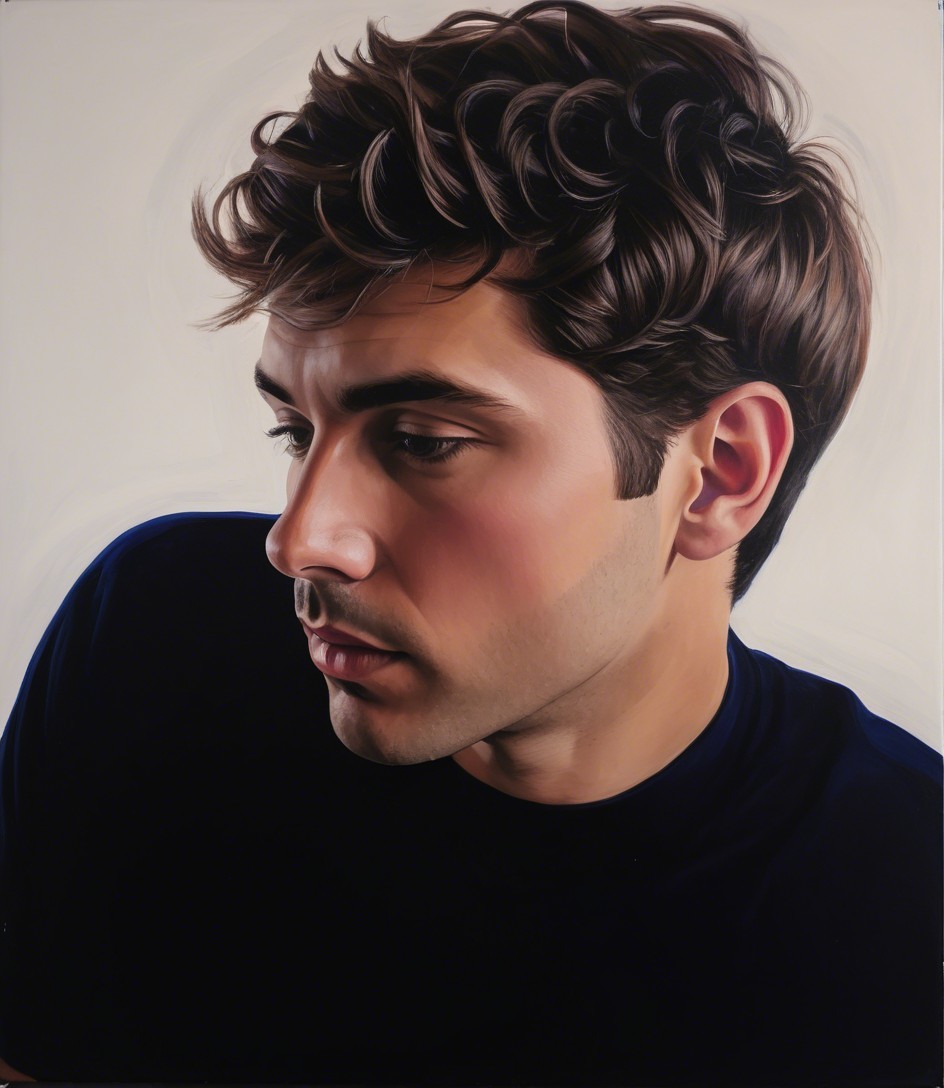 Close-up Portrait of a Young Man in Soft Lighting