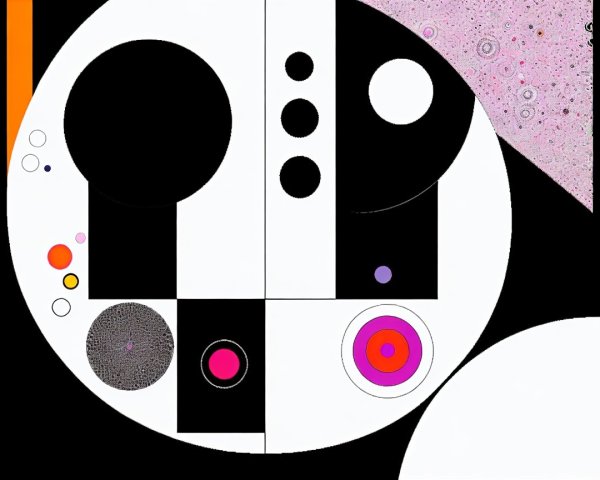 Abstract Geometric Composition with Vibrant Colors