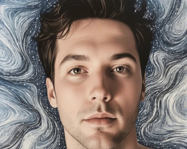 Portrait of a Young Man with Expressive Features