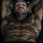 Contemplative Male Figure in Soft Brushstrokes