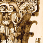 Delicate White Origami Cranes from Ornate Chair