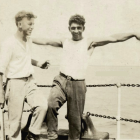 Teenage Boys at the Beach with Thoughtful Expressions