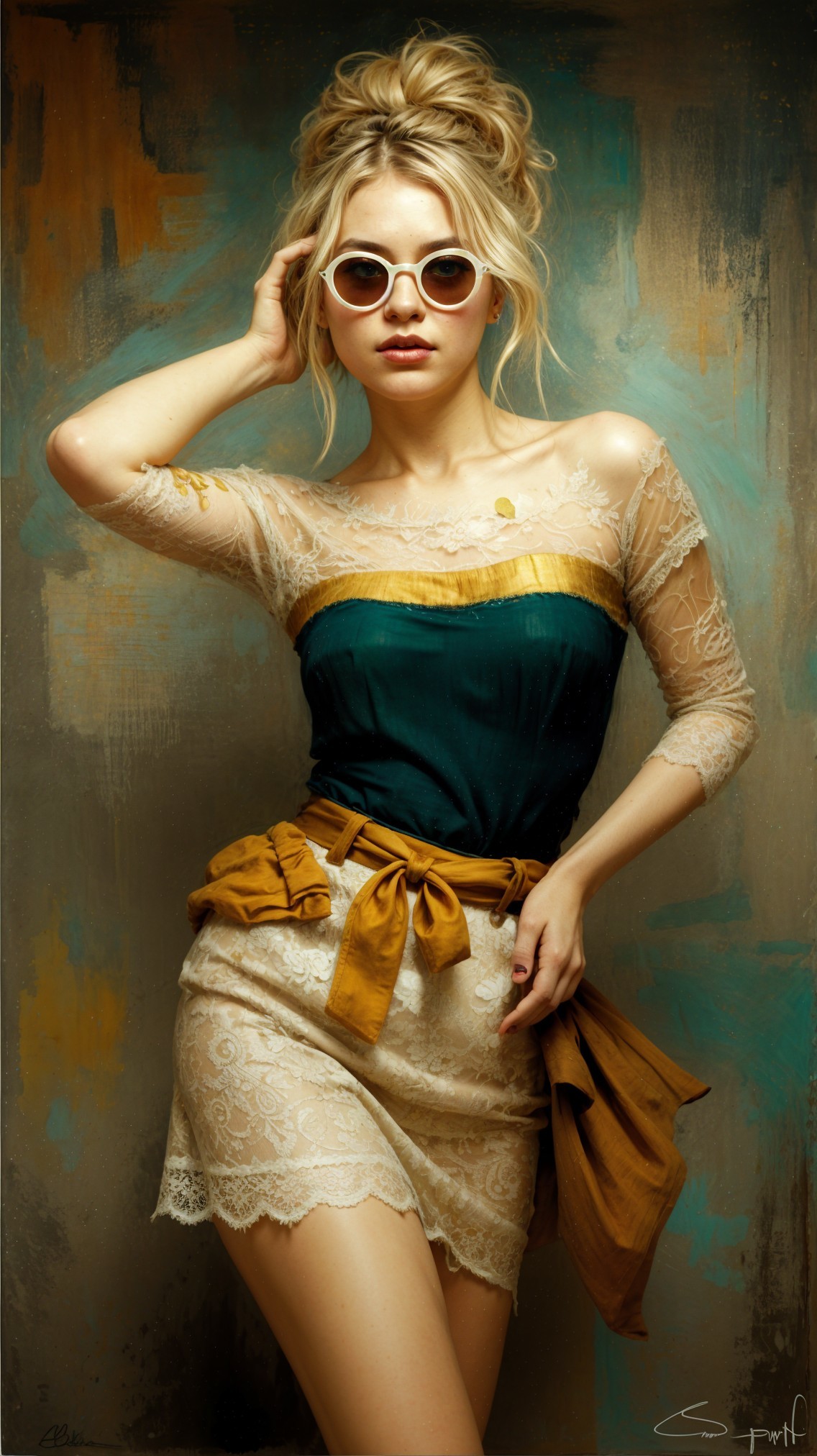 Vintage-Inspired Outfit with Chic Modern Elements