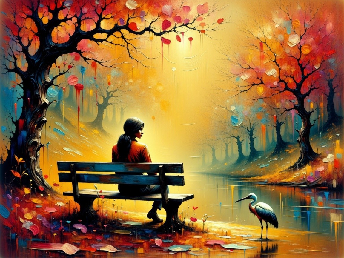 Serene Autumn Scene by a Tranquil River