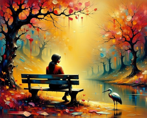 Serene Autumn Scene by a Tranquil River