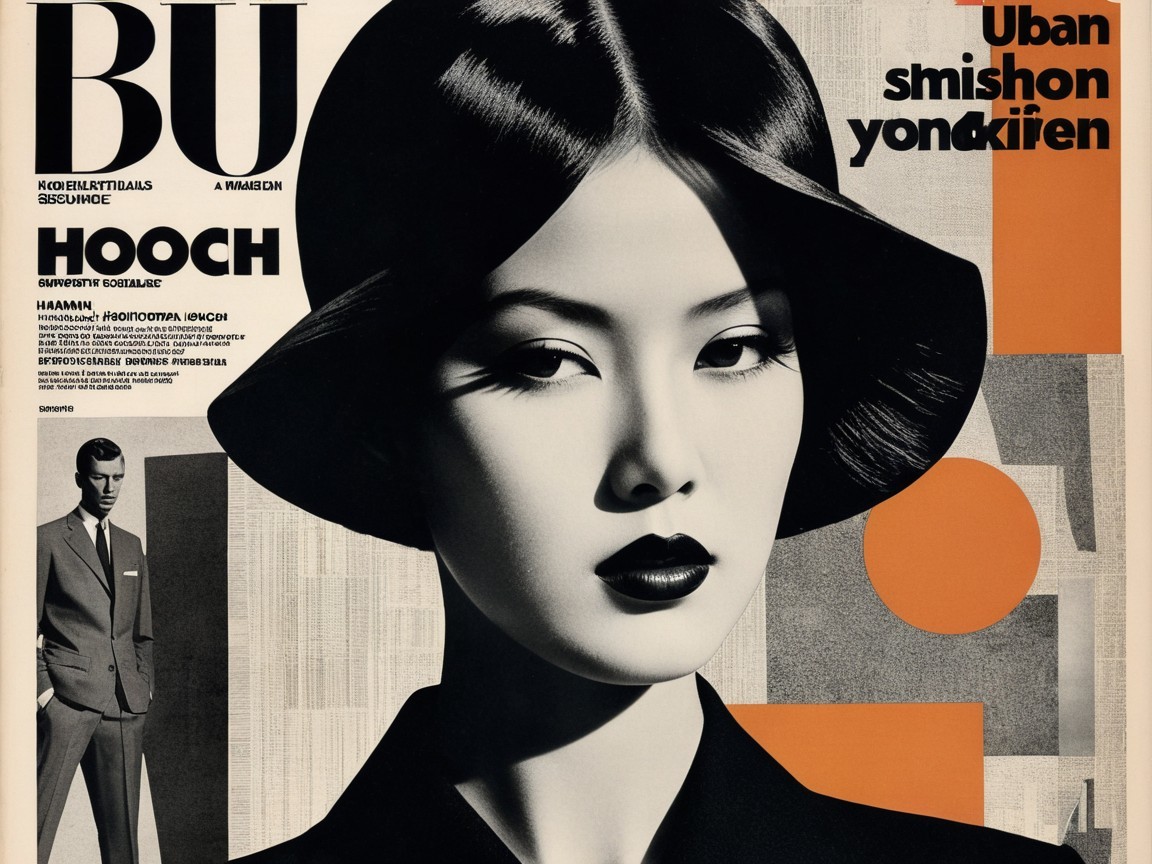 Vintage Magazine Cover with Glamorous Woman Design