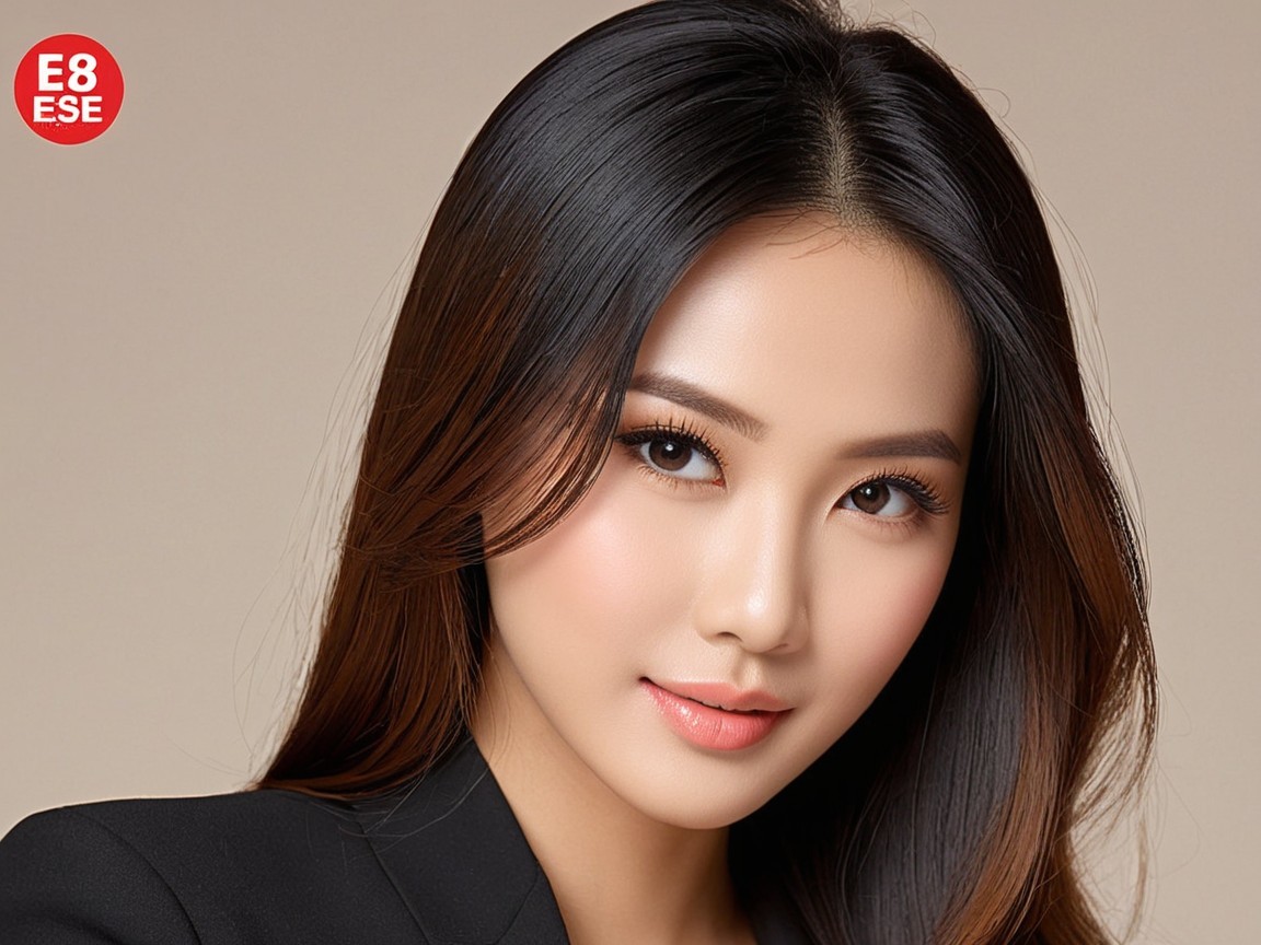Close-Up Portrait of a Young Woman in Blazer