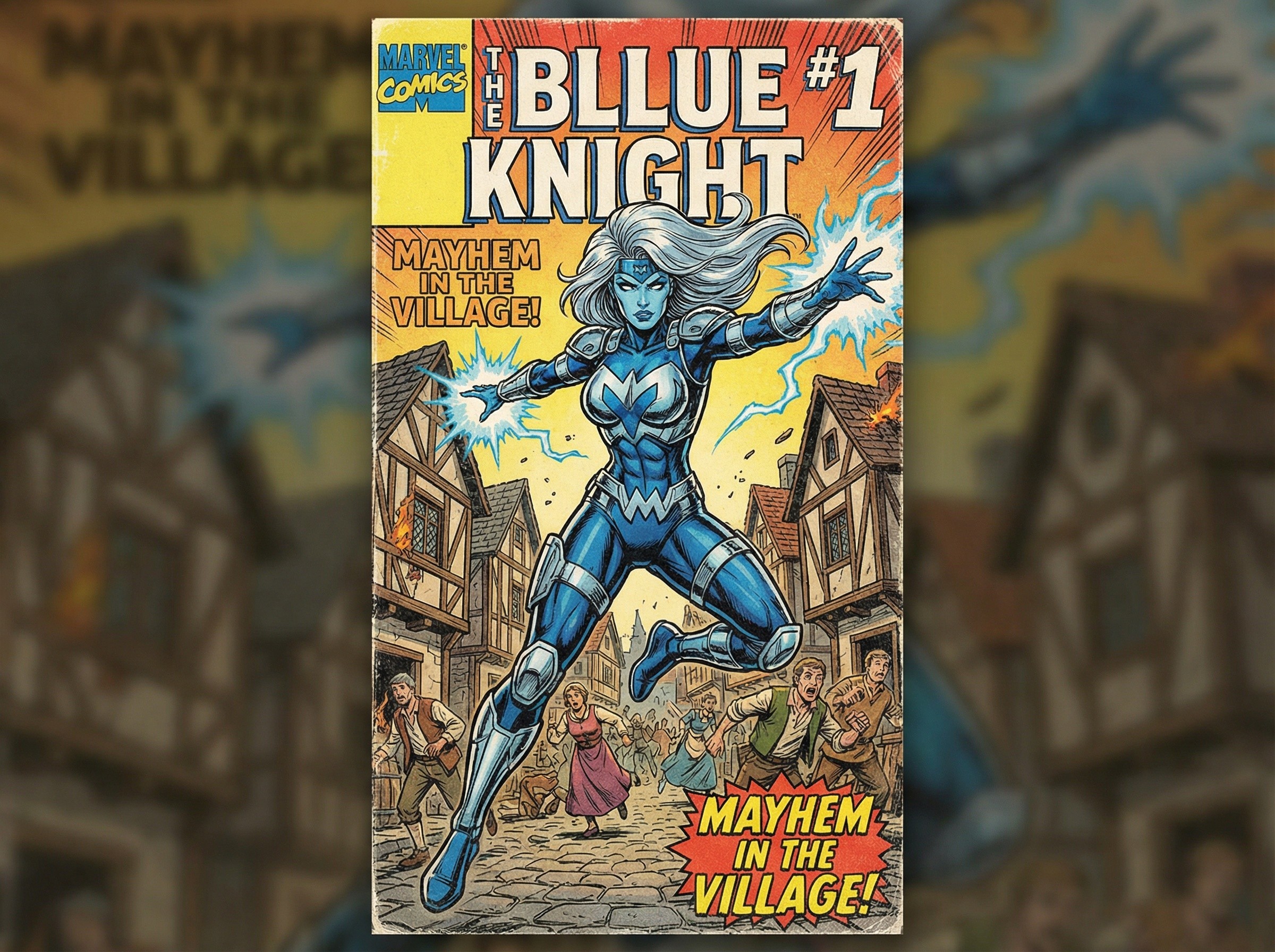 Comic Book Cover of The Blue Knight #1 by Marvel Comics