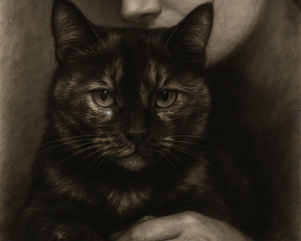 Emotional Connection Between Woman and Cat