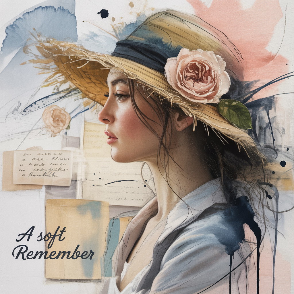 Serene Portrait of Young Woman in Straw Hat