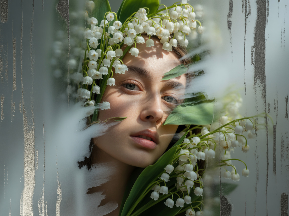 Portrait of a Young Woman with Lilies of the Valley