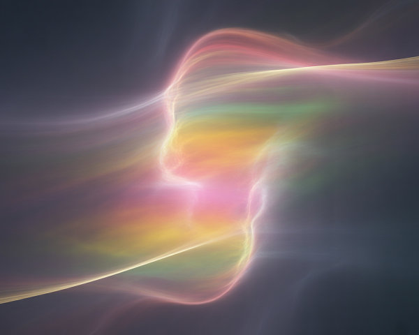 Vibrant Swirl of Colors on Dark Background