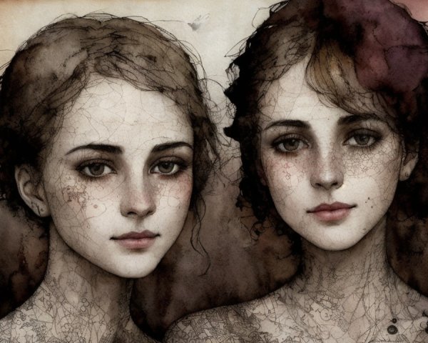 Ethereal Women with Delicate Features and Dreamlike Ambiance