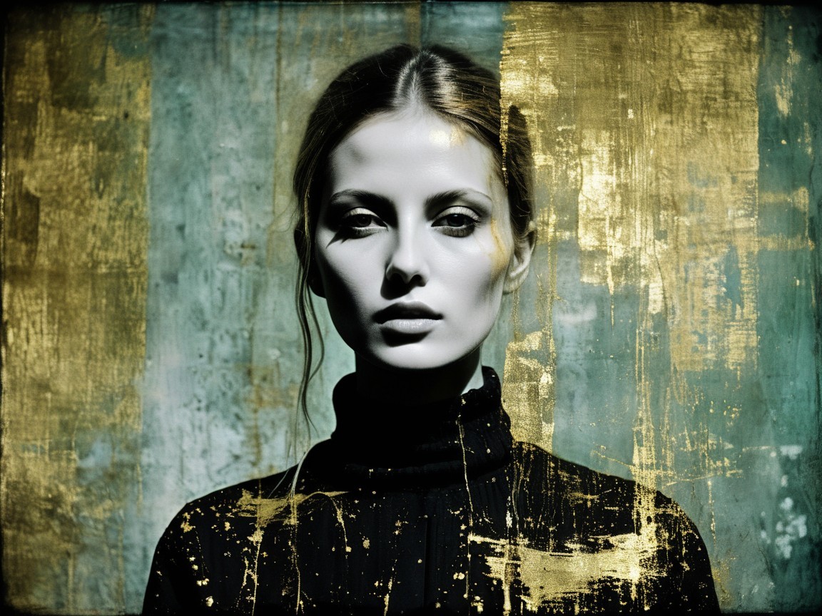 Portrait of a Woman with Serene Expression and Elegance