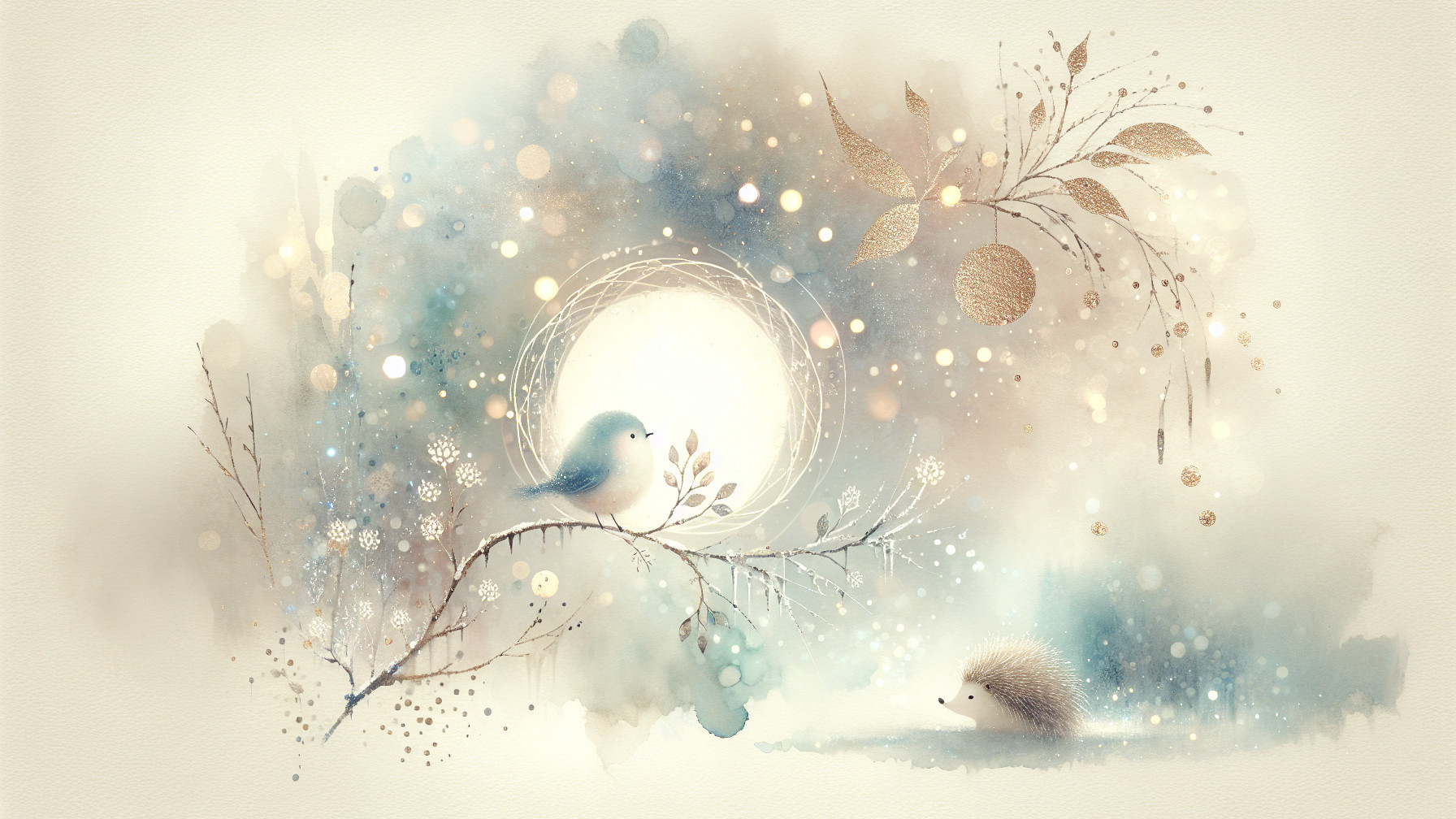 Whimsical Illustration of Pastel Colors and Nature