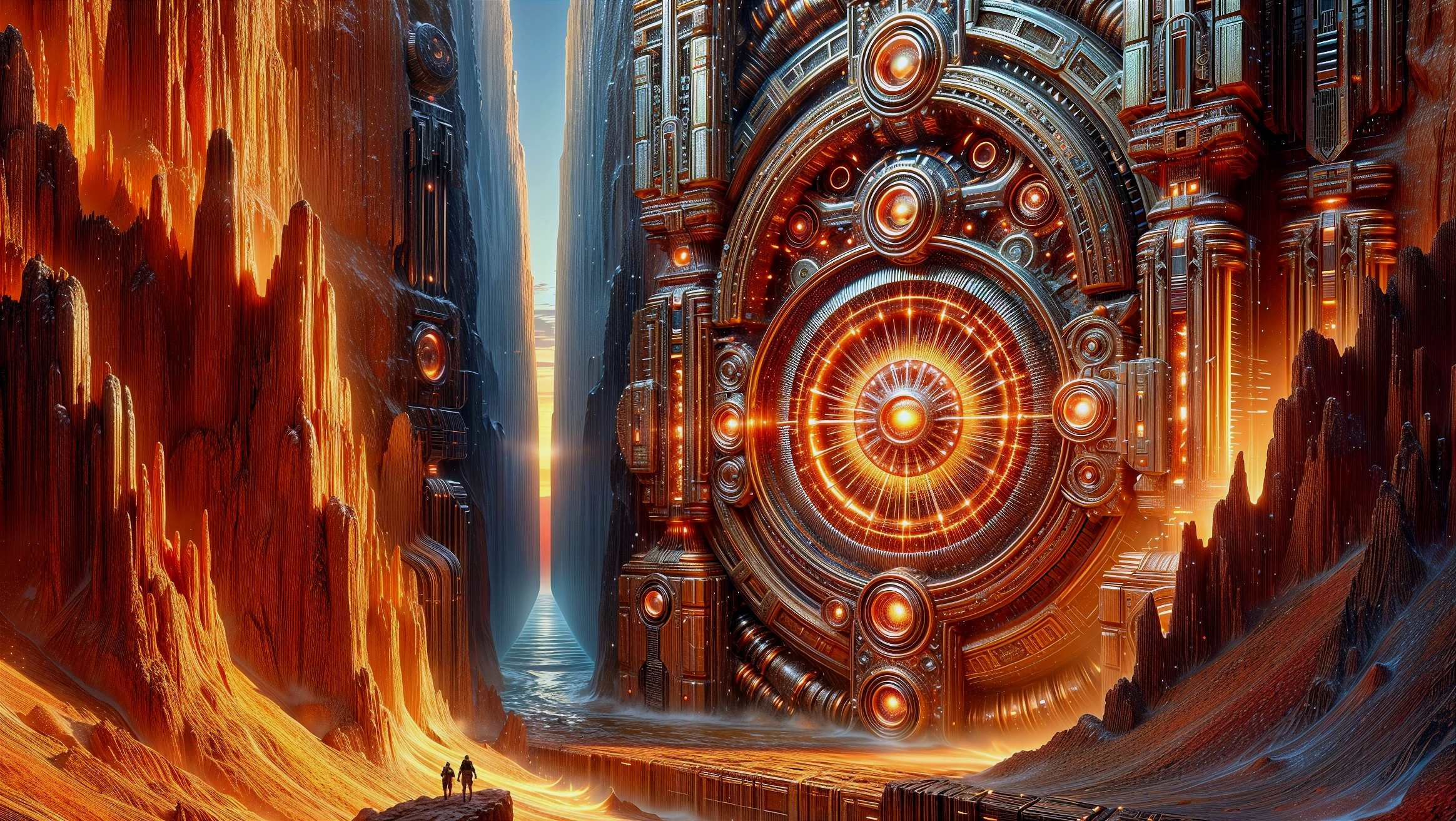 Intricate Metallic Structure in a Narrow Canyon