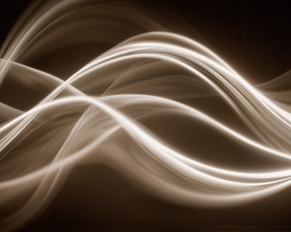 Abstract Pattern of Flowing Translucent Lines