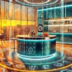 Modern Kitchen Design with Central Island and Sunlight